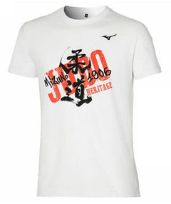 Mizuno Short-Sleeve T-Shirt Heritage, White