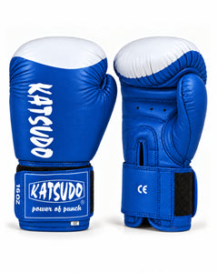 Katsudo boxing gloves with target pad Champ III, blue