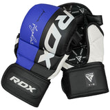 RDX MMA sparringové rukavice T6, modro-čierne
