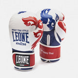 Leone box rukavice Muay Thai, biele