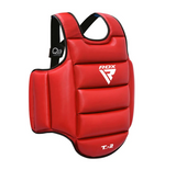 RDX obojstranný karate chránič hrudníka, červená-modrá