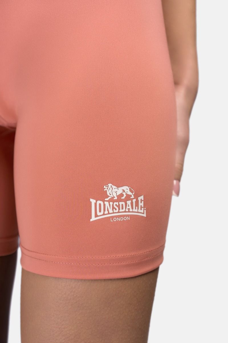 Lonsdale dámske krátke kompresné nohavice Ludwell, terracota
