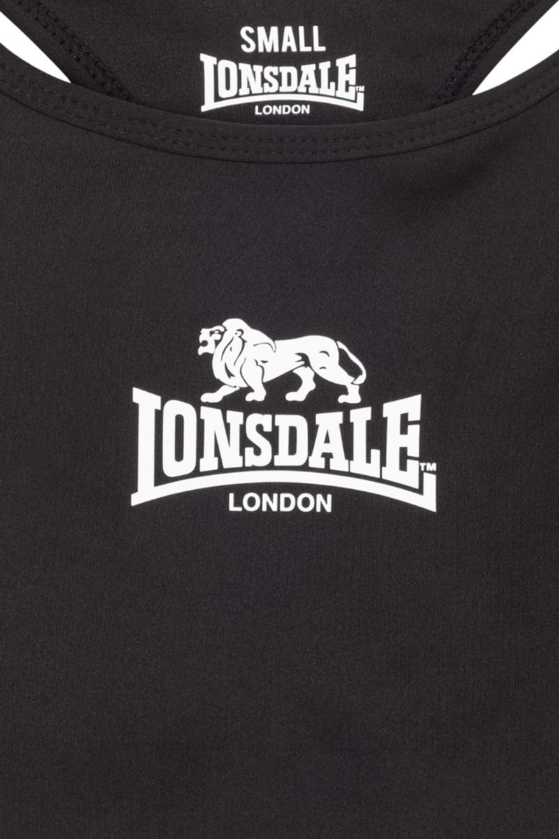 Lonsdale športová podprsenka Wardour, čierna