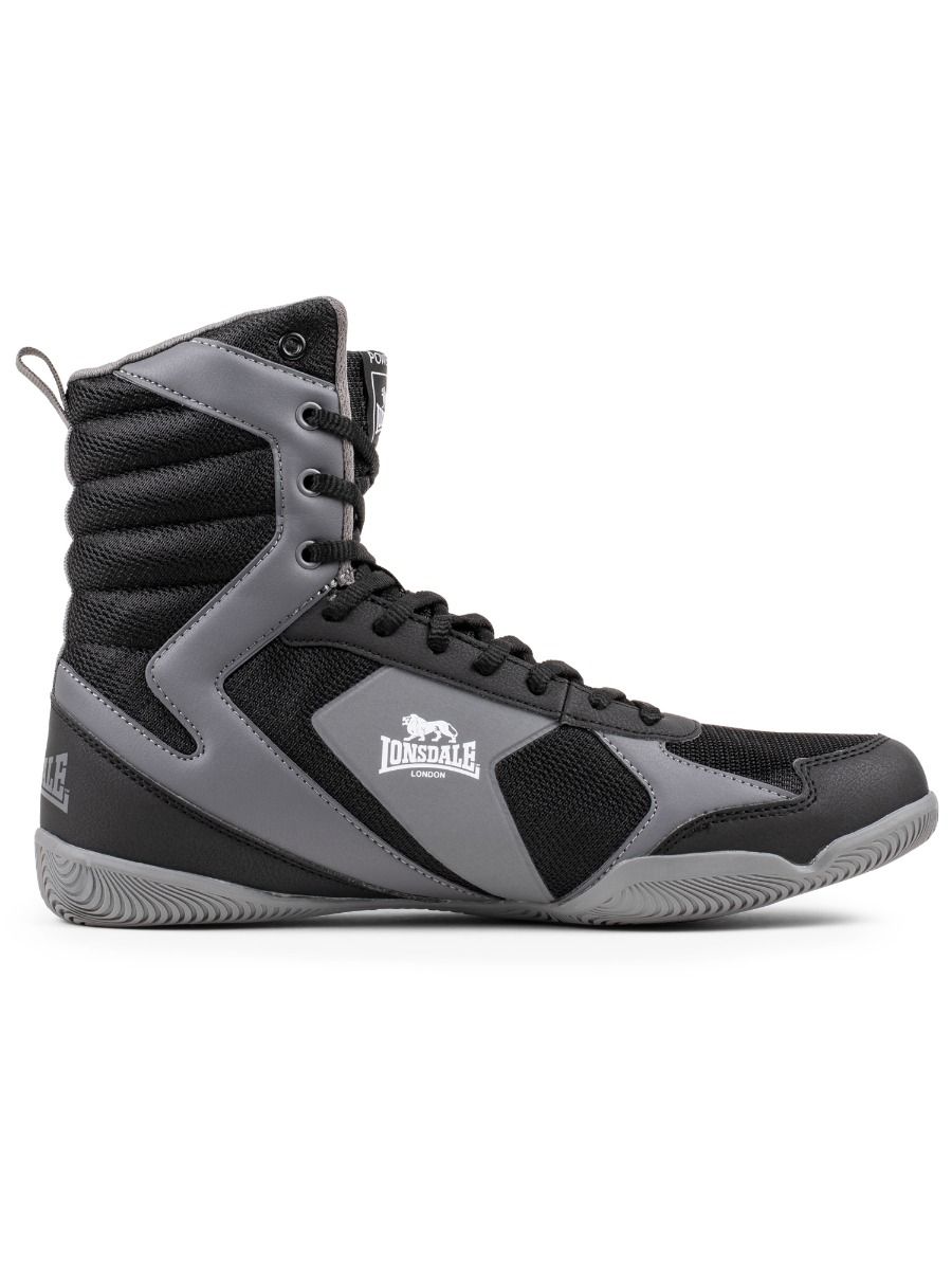 Lonsdale box topánky Heskin, čierno sivé