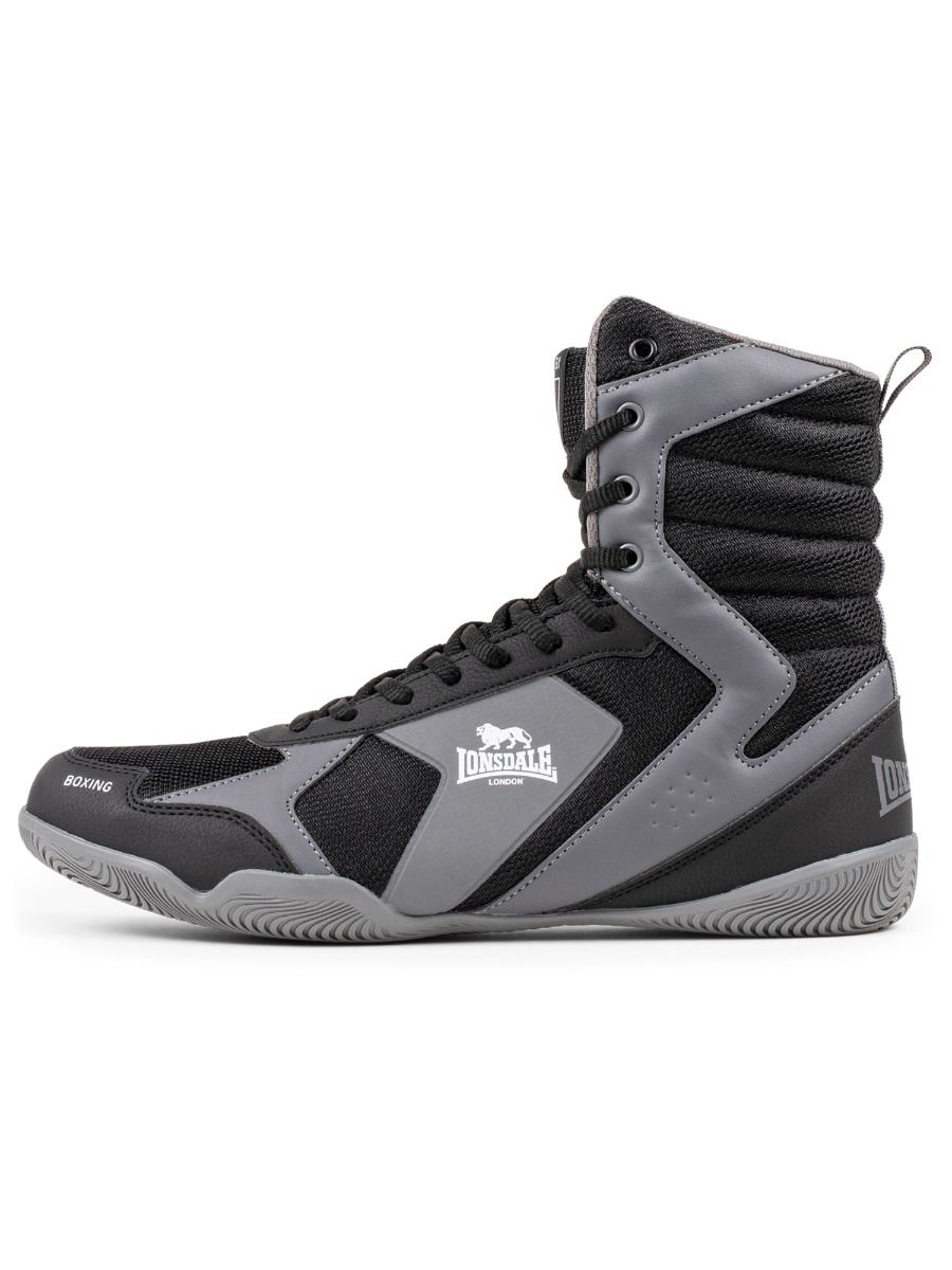 Lonsdale box topánky Heskin, čierno sivé