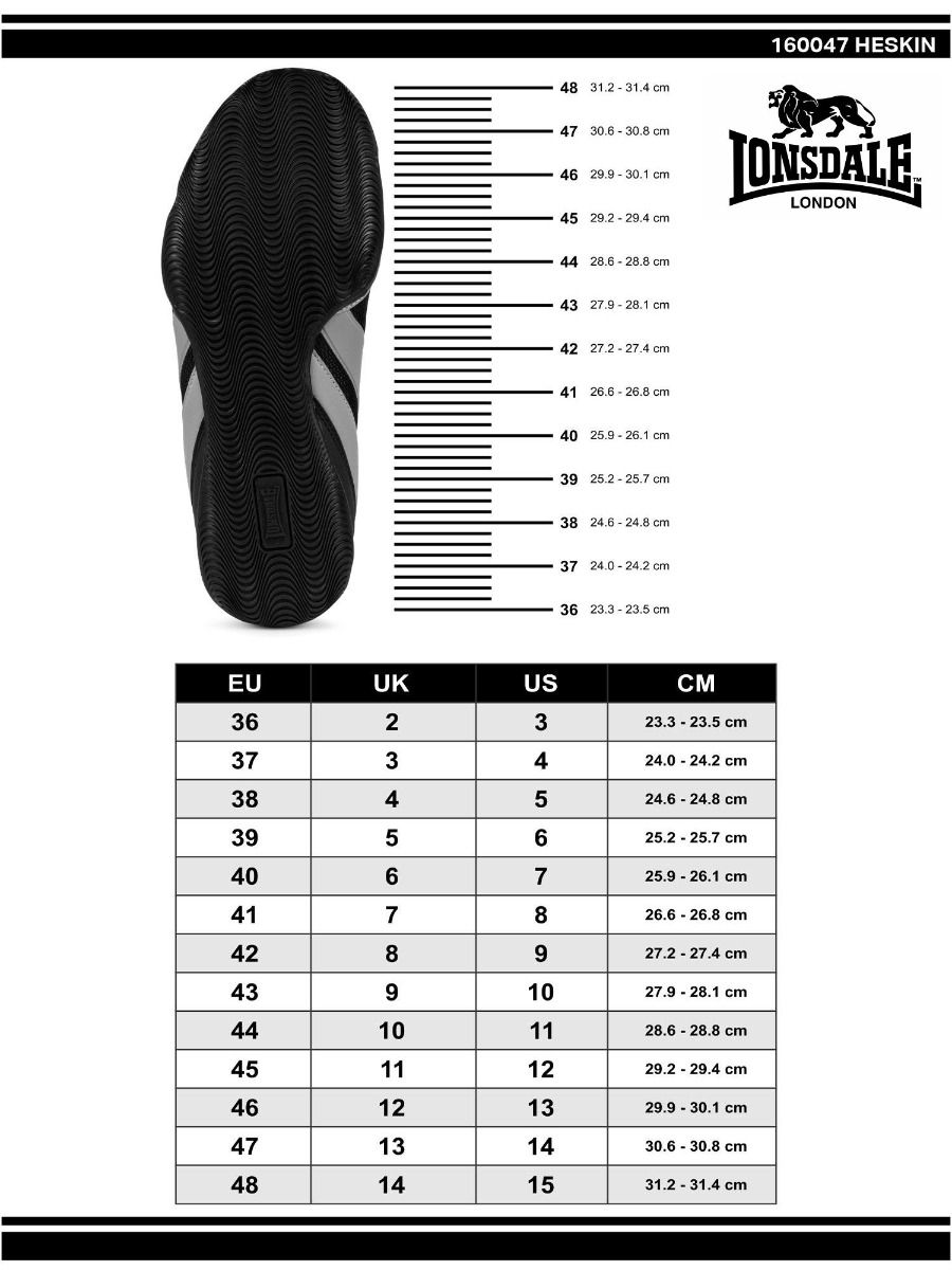 Lonsdale box topánky Heskin, čierno sivé