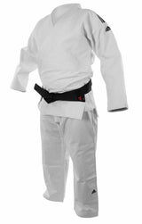 Adidas JU kimono Champion II IJF Slim fit 690g, biele