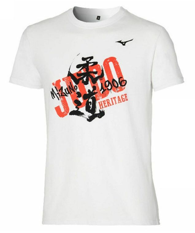 Mizuno krátke tričko Heritage, biele