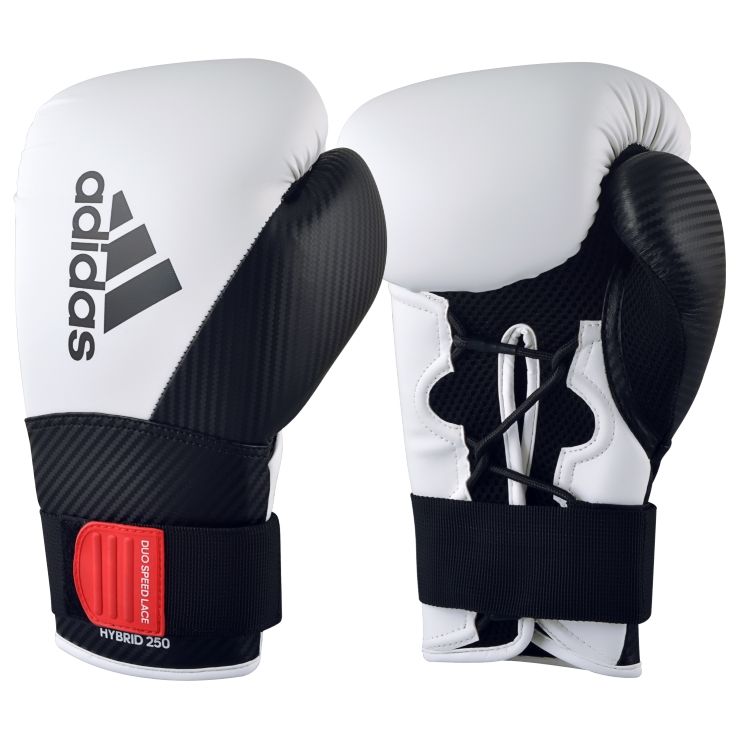 Adidas box rukavice Hybrid 250, bielo-čierne