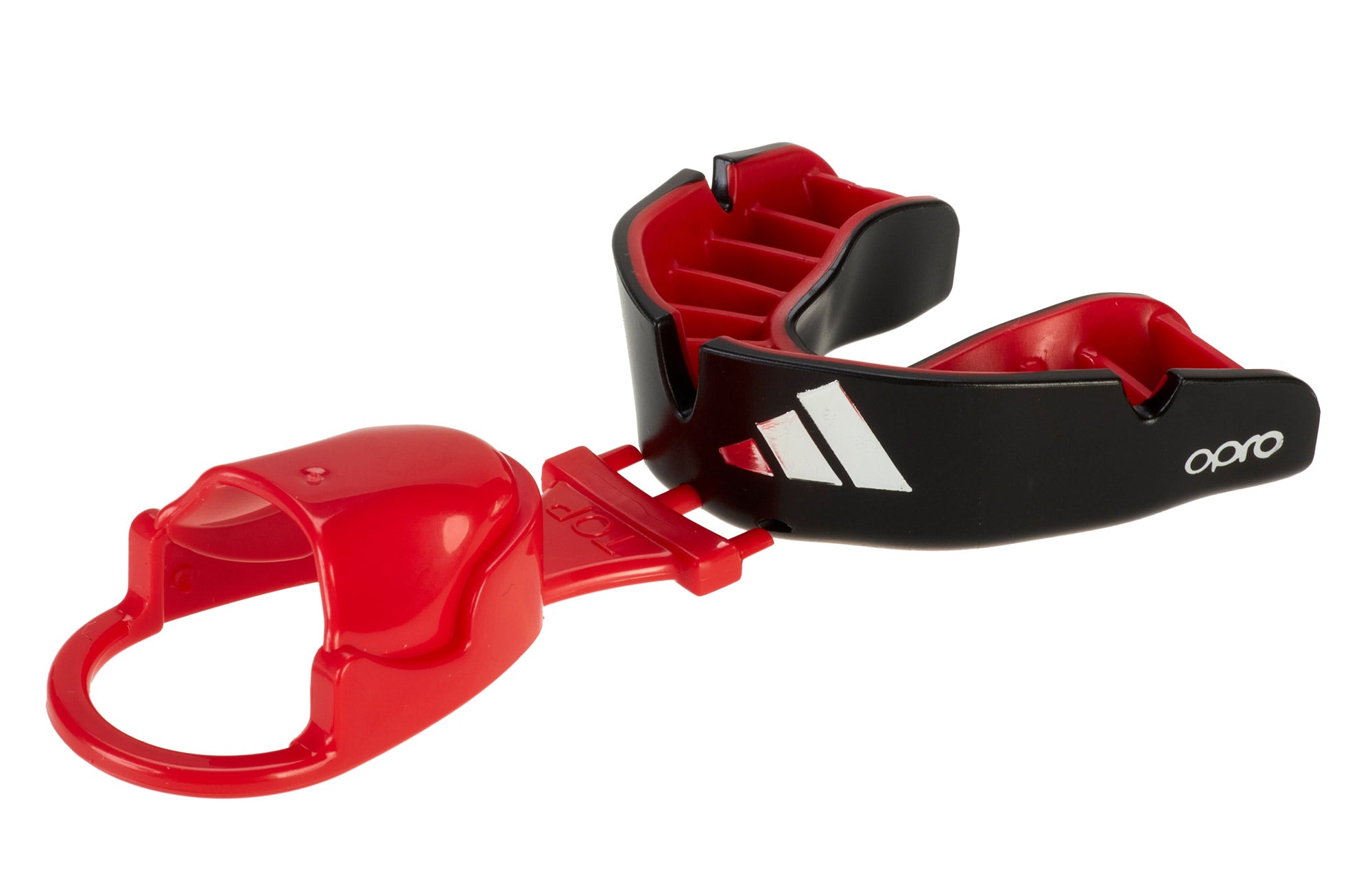 Adidas Junior ščitnik za zobe 4. generacije Opro Silver, črn