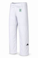 Adidas pantaloni da judo IJF 275 g, bianchi