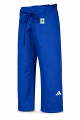 Adidas pantaloni da judo IJF 275g, blu