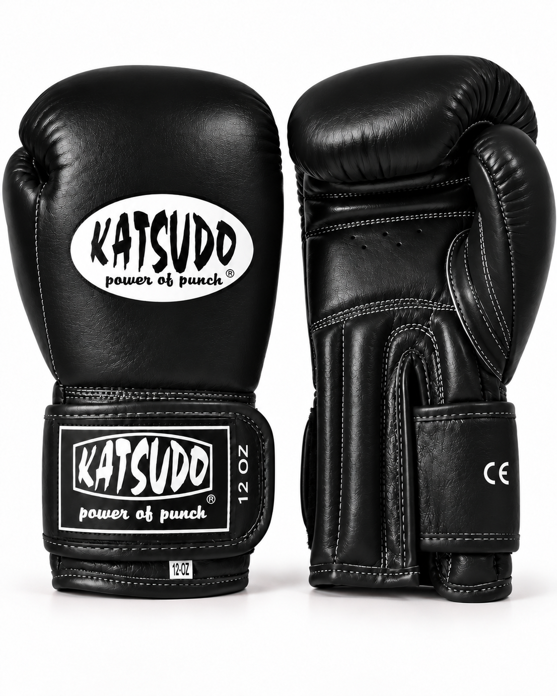 Katsudo Hawk boxing gloves, black