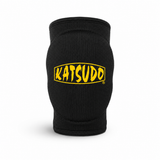 Katsudo Bastion knee guards, black-gold