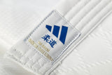 Adidas JU kimono s modrými pásmi Club 350g, biele