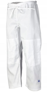 Adidas JU kimono s modrými pásmi Club 350g, biele