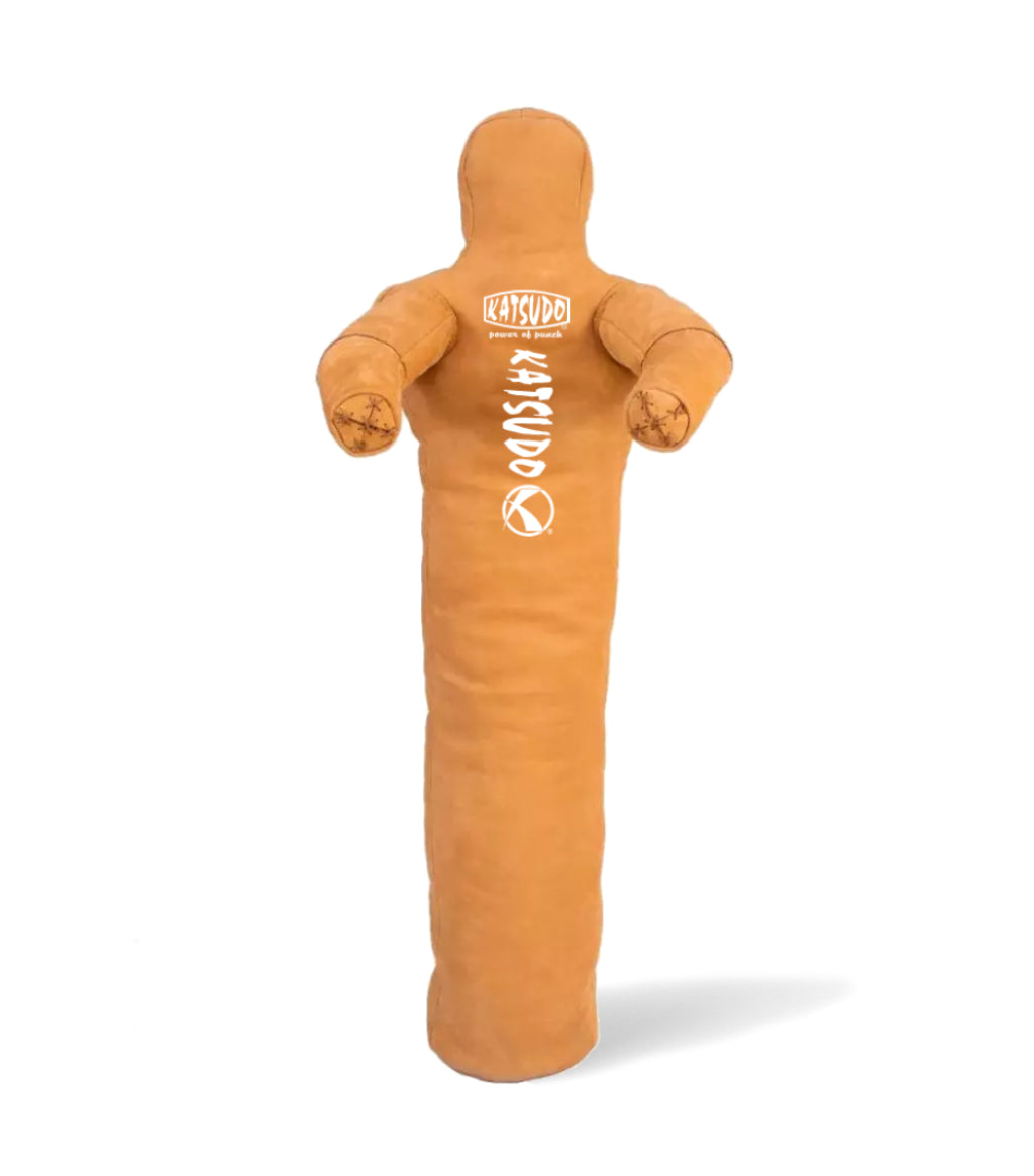 Katsudo jednonohý kožený zápasnícky panák Unileggo 170cm, žltý