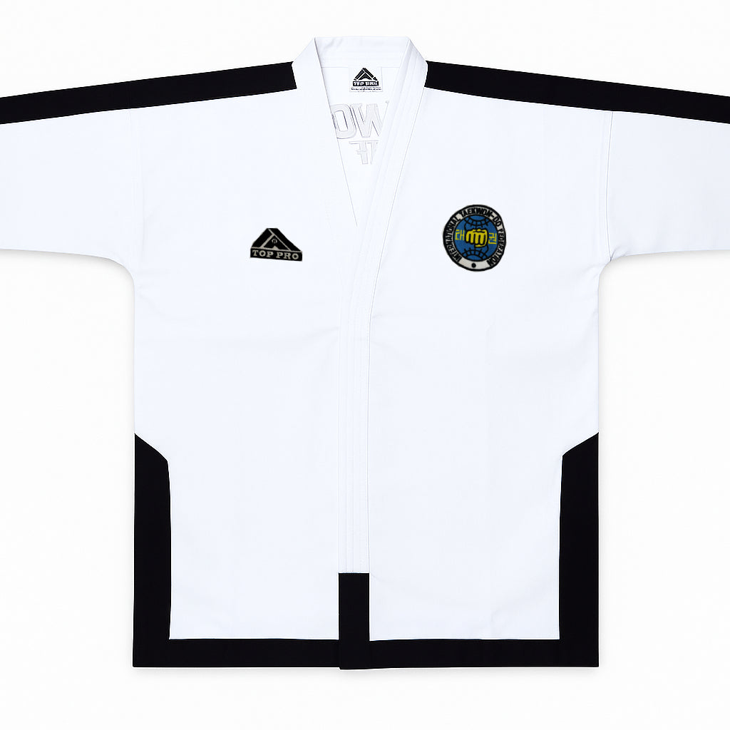 Top Pro taekwondo kimono, biela