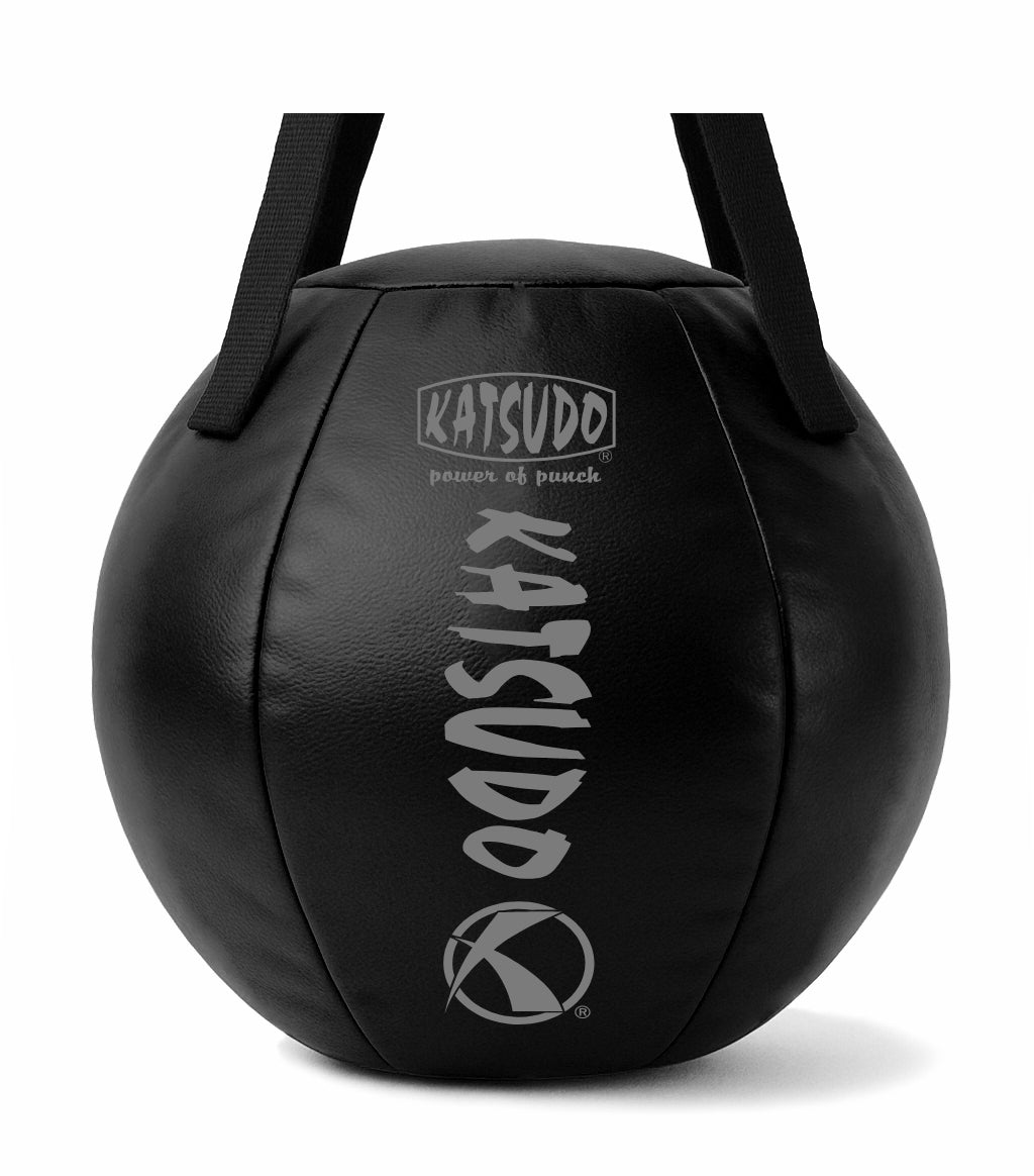 Katsudo kožená box guľa Leodor 68cm, čierna
