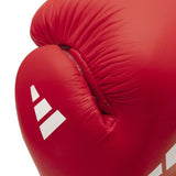 Adidas kožené rukavice World of boxing, červené