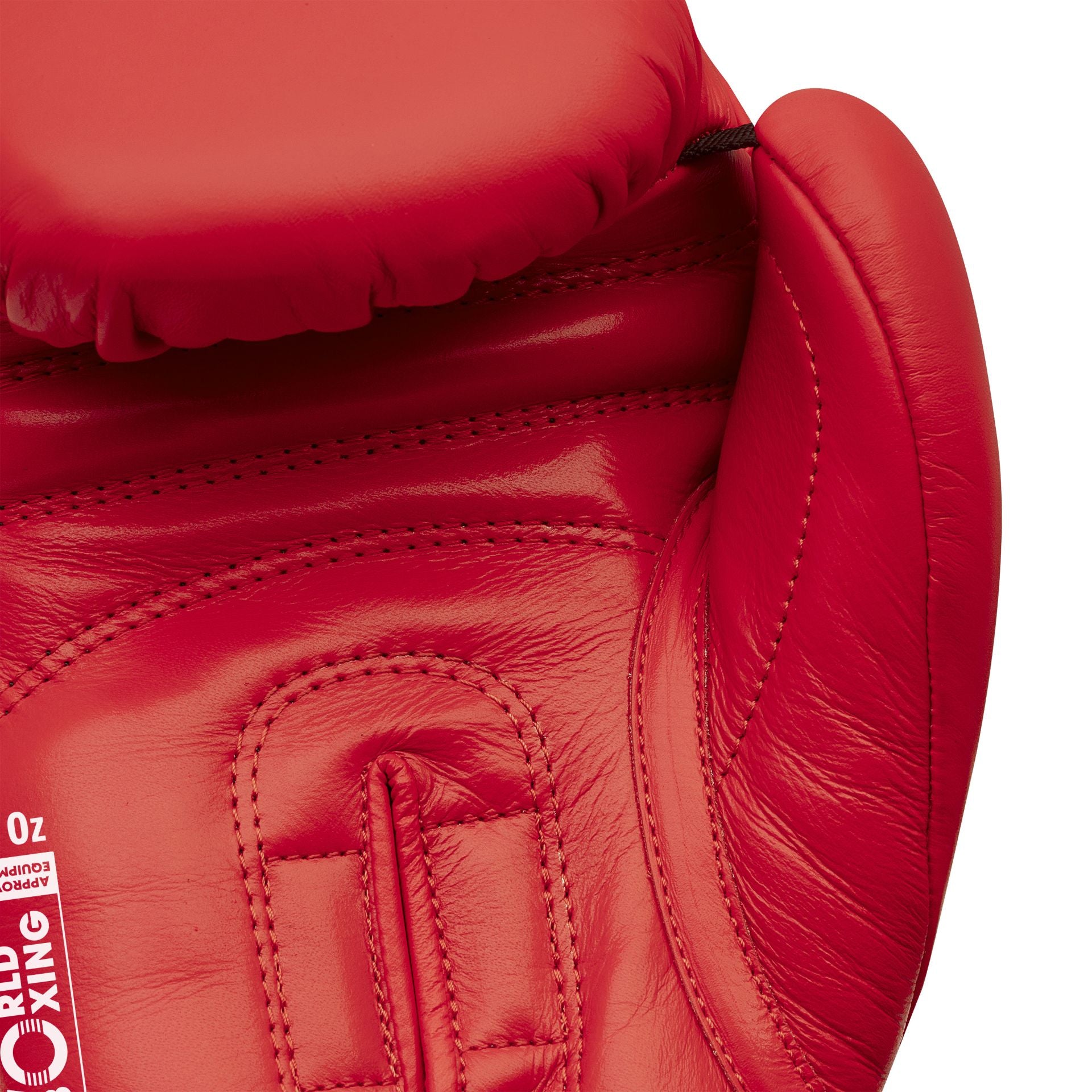 Adidas leather gloves World of boxing, red