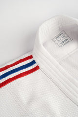Adidas JU kimono s reprezentačnými pásmi IJF Champion III Slim fit 730g, biele