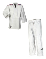 Adidas JU kimono s reprezentačnými pásmi IJF Champion III Slim fit 730g, biele