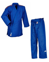 Adidas JU kimono s reprezentačnými pásmi IJF Champion III Slim fit 730g, modré
