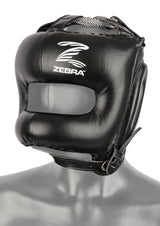Zebra boxerská prilba s chráničom tváre