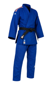 Adidas JU kimono s reprezentačnými pásmi IJF Champion III 730g, modré