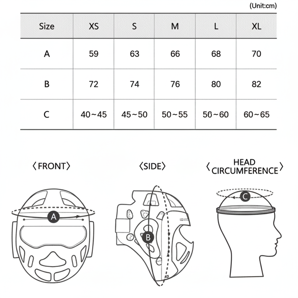 Tokaido karate čelada Junior WKF, bela