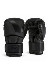 Katsudo MMA Hybridcore sparringové rukavice, čierno-čierne