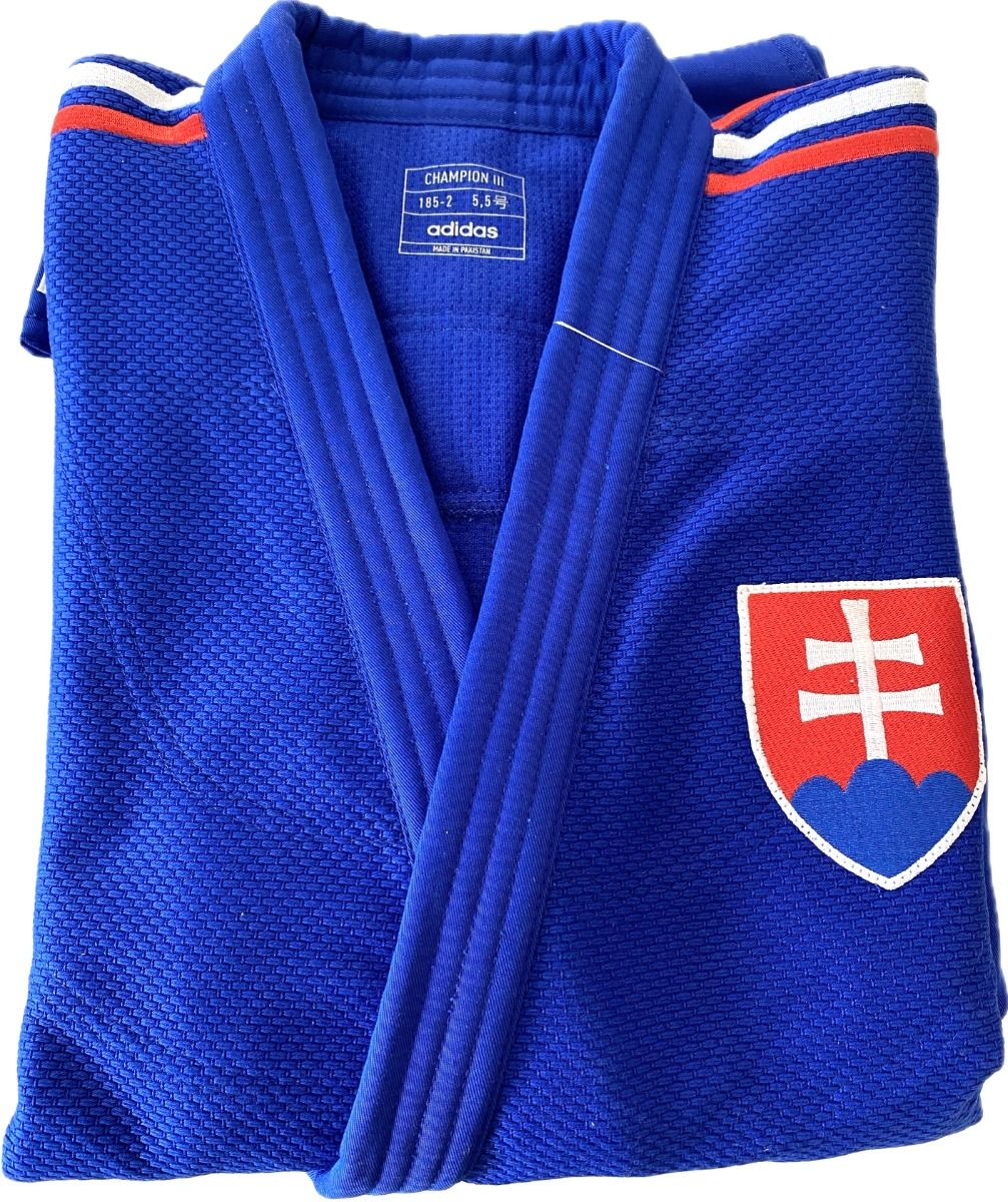 Adidas JU kimono Champion III SVK Regular fit 750g, modré