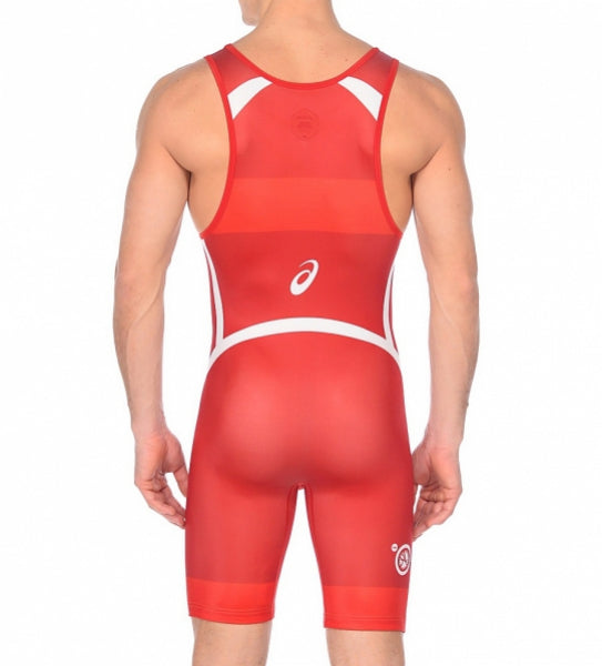 Asics zápasnícky dres, červený