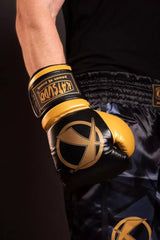 Katsudo box Rukavice Fight, čierno zlaté