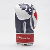 Leone box rukavice Muay Thai, biele