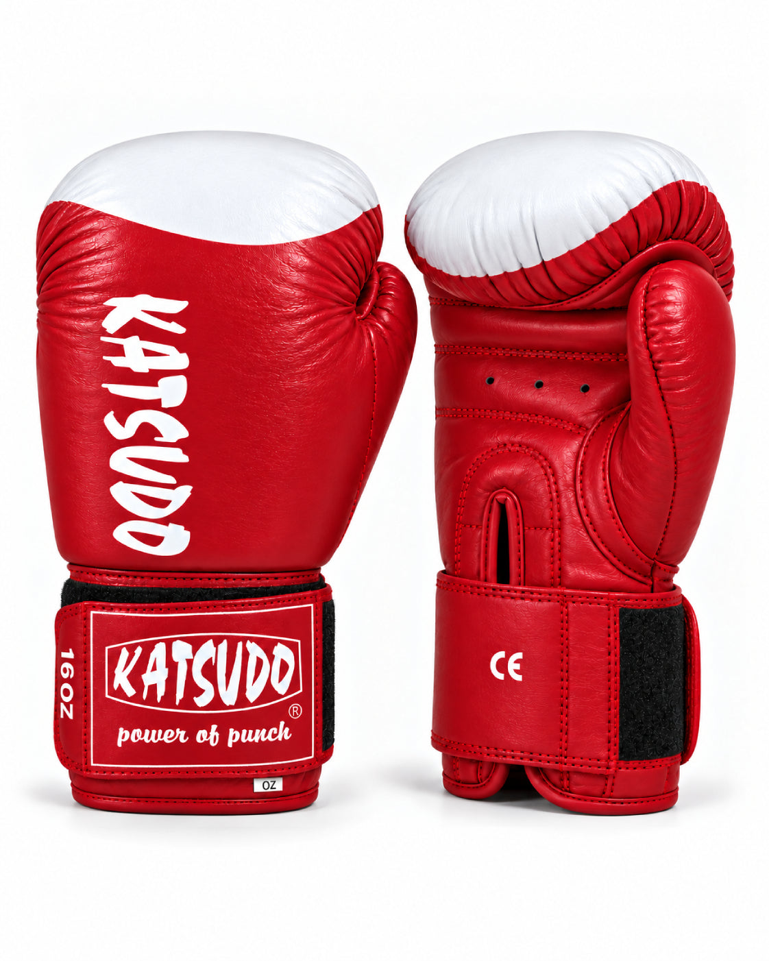 Katsudo Boxing Gloves with Target Pad Champ III, Red