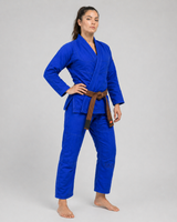 Kimono da Jiu Jitsu donna Katsudo Yori 550g, blu