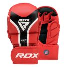 RDX grapplingové rukavice Aura+ T17, červeno-čierne